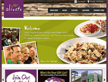 Tablet Screenshot of olivetobistro.com